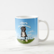 I Bark for Barack, Bo the First Dog Obama Mugs
