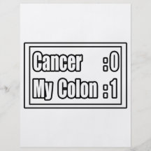 I Beat Colon Cancer (Scoreboard) Flyer