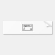 I Beat Depression (Scoreboard) Bumper Stickers