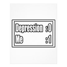 I Beat Depression (Scoreboard) Custom Letterhead