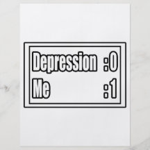 I Beat Depression (Scoreboard) Flyer