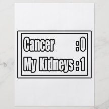 I Beat Kidney Cancer (Scoreboard) Custom Flyer
