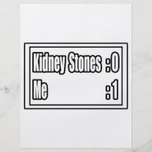 I Beat Kidney Stones (Scoreboard) Full Colour Flyer