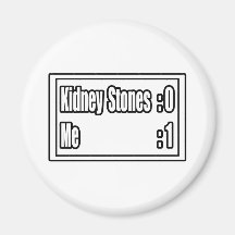 I Beat Kidney Stones (Scoreboard) Fridge Magnets