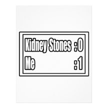 I Beat Kidney Stones (Scoreboard) Letterhead Design