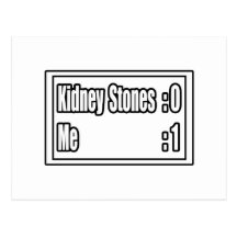 I Beat Kidney Stones (Scoreboard) Postcard