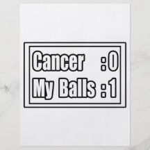I Beat Testicular Cancer (Scoreboard) Flyers