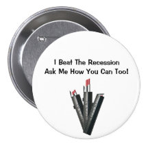I Beat The Recession Avon Button