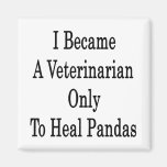 I Became A Veterinarian Only To Heal Pandas Refrigerator Magnets