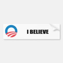 I BELIEVE BUMPER STICKERS