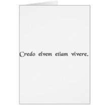 I believe Elvis lives. Card