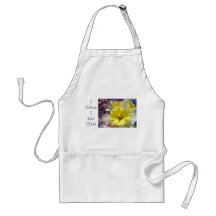 I Believe I have Faith apron Holidays Daffodils