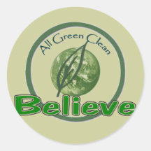 I BELIEVE in a GREEN EARTH Sticker