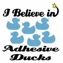 i believe in adhesive ducks photo cutout