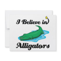 i believe in alligators custom invites