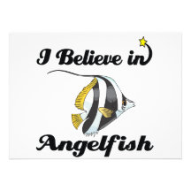 i believe in angelfish personalized invite