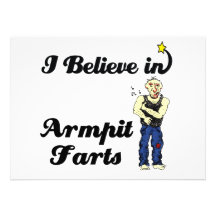 i believe in armpit farts personalized invites