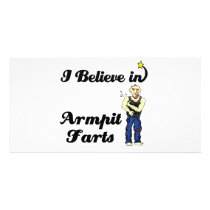 i believe in armpit farts photo card