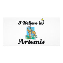 i believe in Artemis Photo Card Template