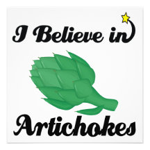 i believe in artichokes personalized invite
