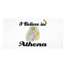 i believe in Athena Picture Card