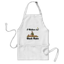 i believe in back rubs aprons