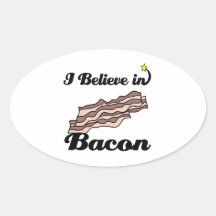 i believe in bacon sticker