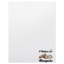 i believe in bagels custom letterhead