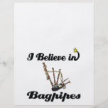 i believe in bagpipes custom flyer