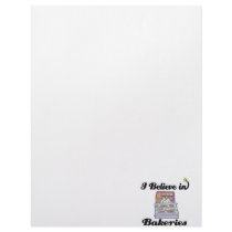 i believe in bakeries letterhead design