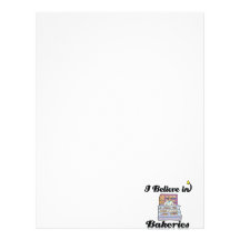 i believe in bakeries letterhead design