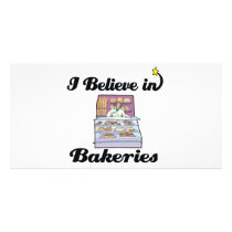 i believe in bakeries picture card