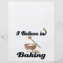 i believe in baking personalized flyer