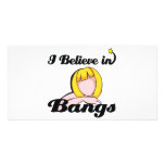 i believe in bangs photo cards