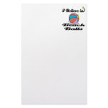 i believe in beach balls custom stationery