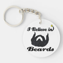 i believe in beards acrylic keychains