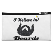 i believe in beards cosmetic bag