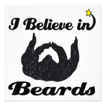 i believe in beards custom announcements