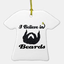 i believe in beards ornaments