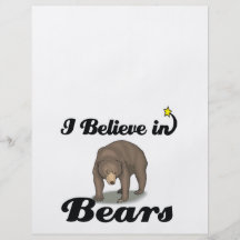 i believe in bears custom flyer