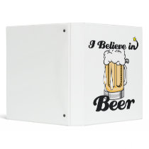 i believe in beer 3 ring binder