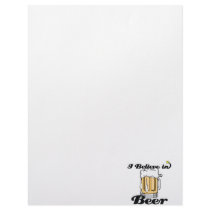 i believe in beer letterhead