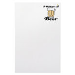 i believe in beer stationery