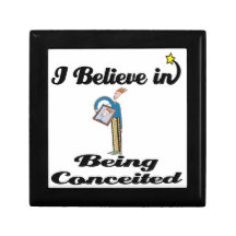 i believe in being conceited trinket box