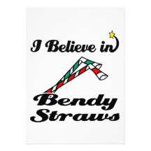 i believe in bendy straws invite