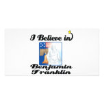 i believe in benjamin franklin photo card template