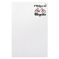 i believe in bicycles custom stationery