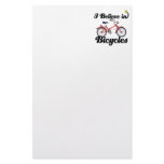 i believe in bicycles stationery