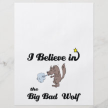 i believe in big bad wolf flyer design