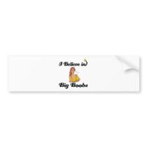 i believe in big boobs bumper stickers